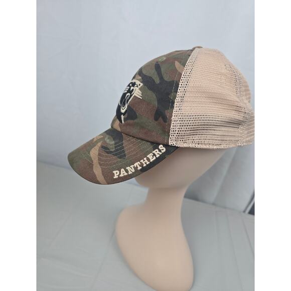 Carolina Panthers NFL‎ Team Apparel Camo Trucker Hat Snapback Adjustable - Picture 6 of 16